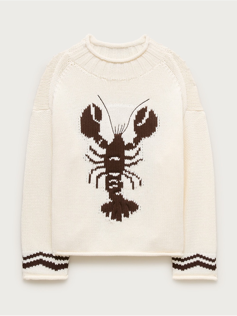 J.Crew 2025 Rollneck™ sweater with lobster intarsia size L NWT - Picture 8 of 8